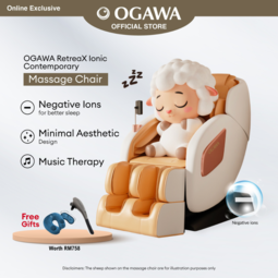 [Apply Code: 2GT20] Ogawa Retreax Ionic Contemporary Massage Chair Buzzy Handheld Massager + Tinkle-X [Free Shipping WM]*